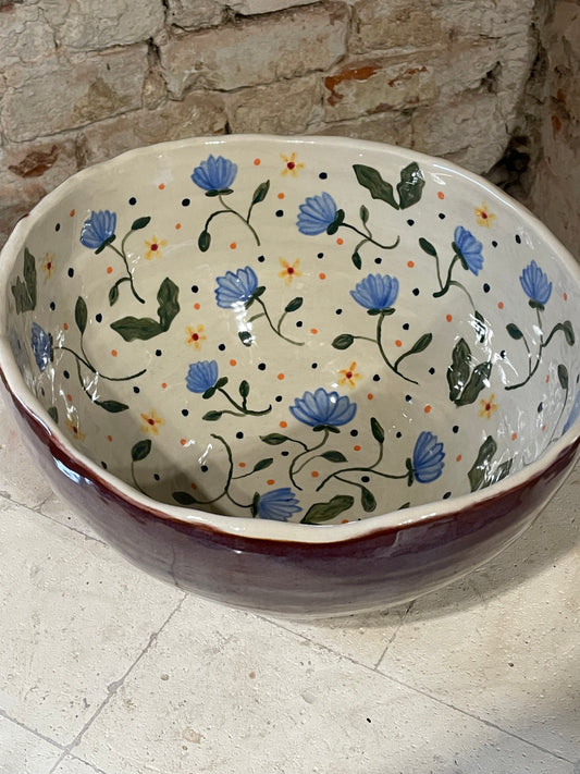 Large bowl with flowers