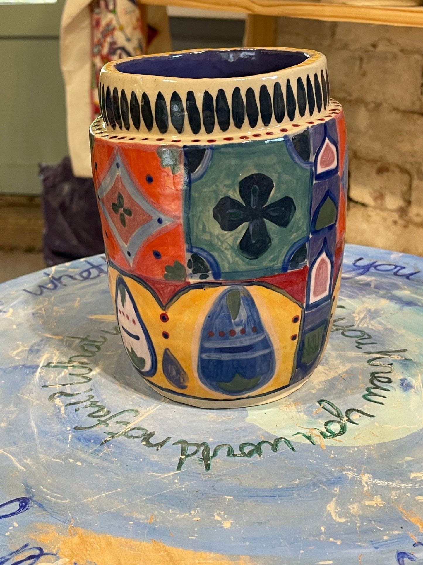 Small tile pot