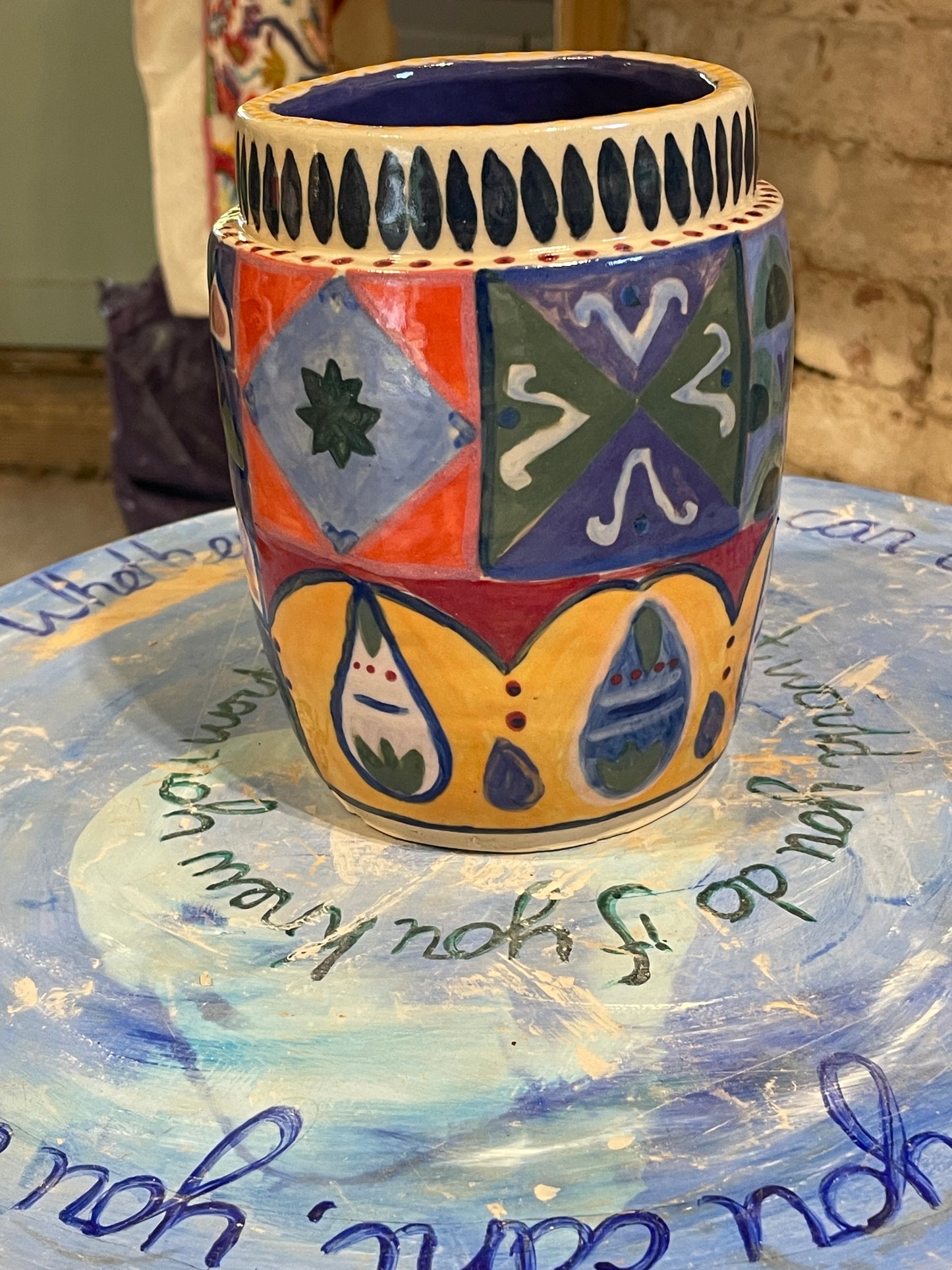 Small tile pot